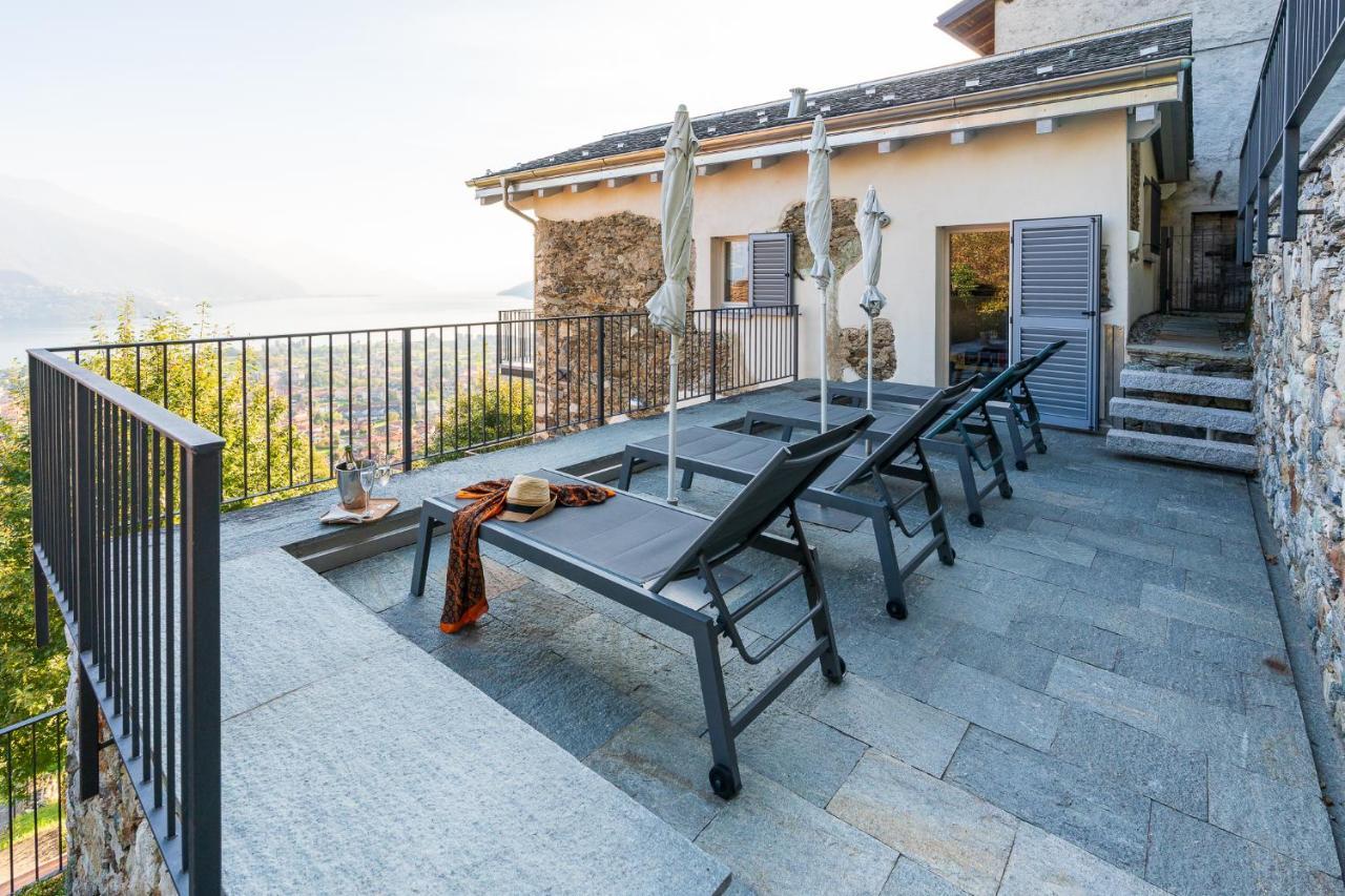 Casa Di Campagna Rosina Con Piscina E Vista Lago غْرافيدونا المظهر الخارجي الصورة